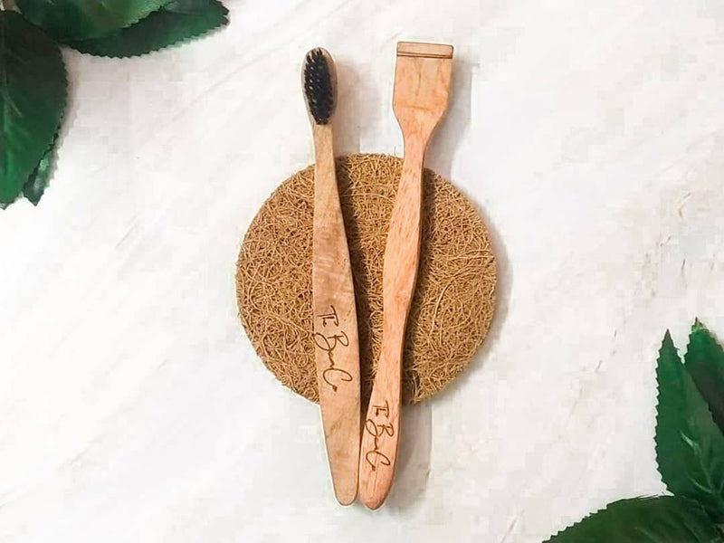 Buy Neem Toothbrush and Tongue Cleaner | Shop Verified Sustainable Oral Care on Brown Living™