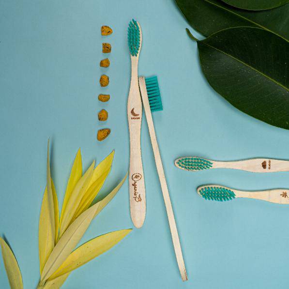 Buy Neem Toothbrush - Pack of 2 | Shop Verified Sustainable Tooth Brush on Brown Living™