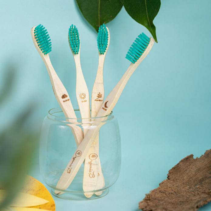 Neem Toothbrush | Pack of 4 | Family Pack | Verified Sustainable by Brown Living™