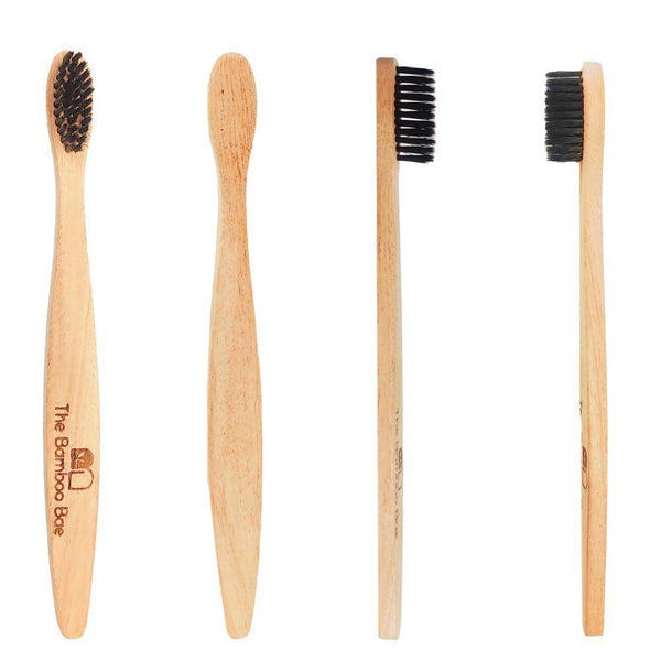 Buy Neem Toothbrush | Set of 2 & 4 | Curve Handmade Handle with Charcoal Bristles | Shop Verified Sustainable Products on Brown Living