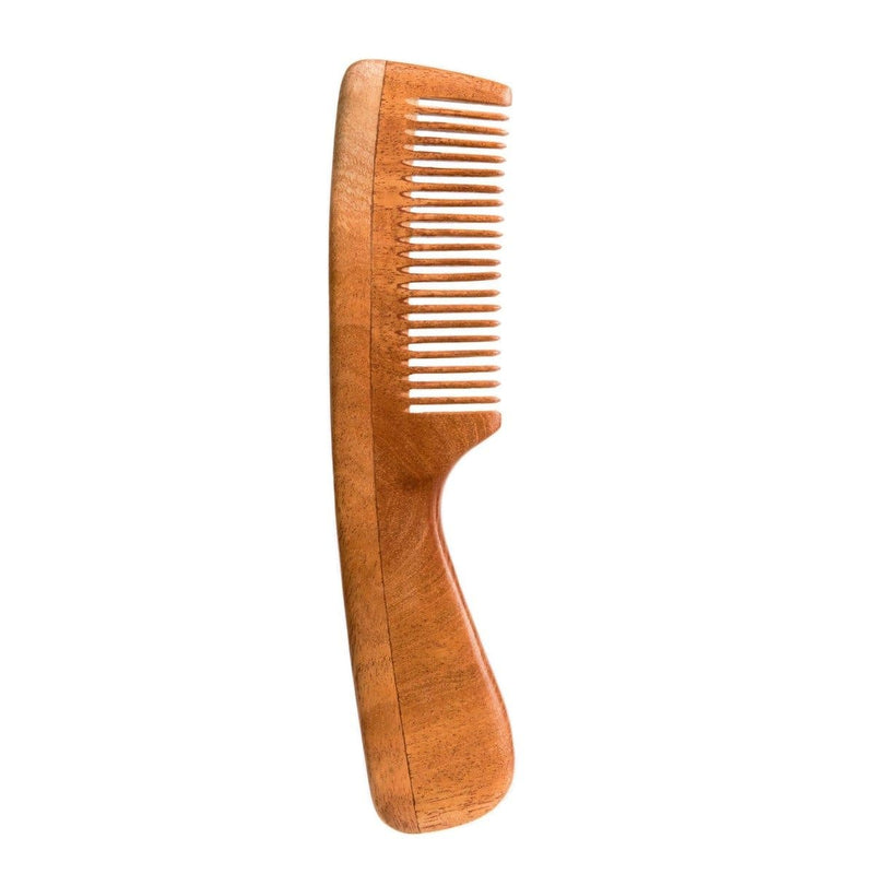 Buy Neem Wood Comb - 1 Fine Tooth & 1 Wide Tooth | Shop Verified Sustainable Hair Comb on Brown Living™