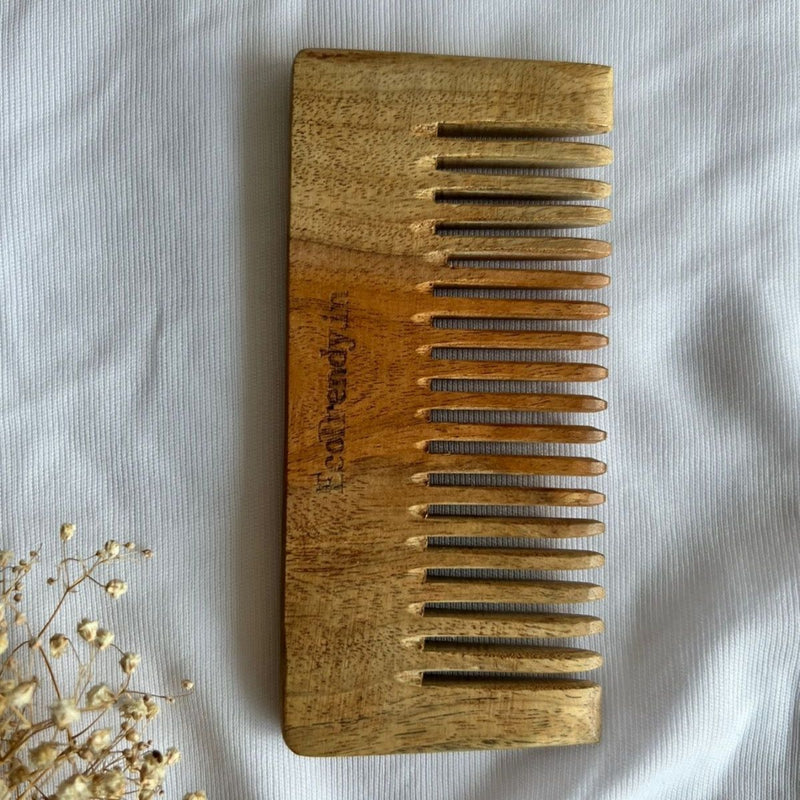 Buy Neem wood comb | Shop Verified Sustainable Hair Comb on Brown Living™