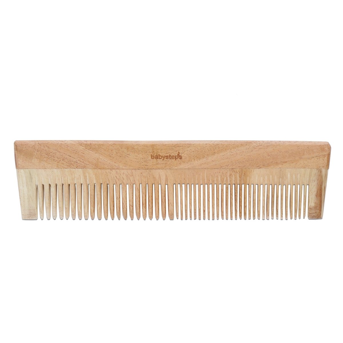 Neem Wood Comb | Wooden Comb | Dual Tooth | Verified Sustainable by Brown Living™