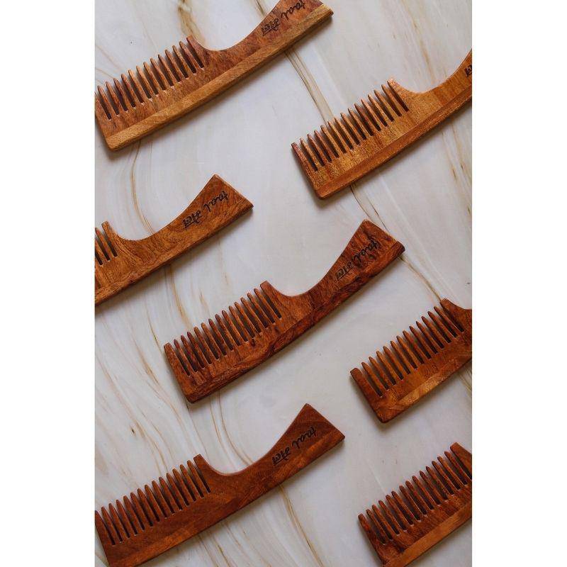 Buy Neem wood Handle Comb | Wide Toothed Tips | Pack of 1 | | Shop Verified Sustainable Hair Comb on Brown Living™