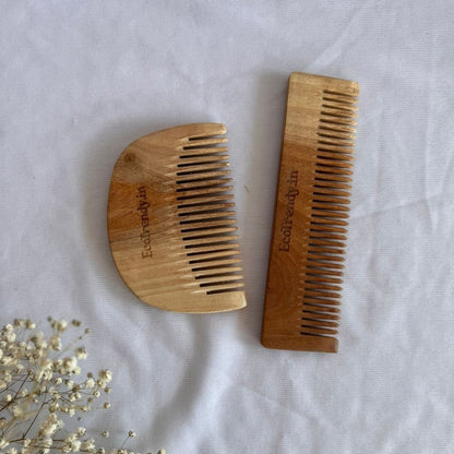 Neem wood Pocket Comb | Verified Sustainable by Brown Living™