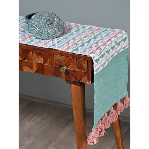 Neo Nordic Cotton Table Runner | Verified Sustainable by Brown Living™