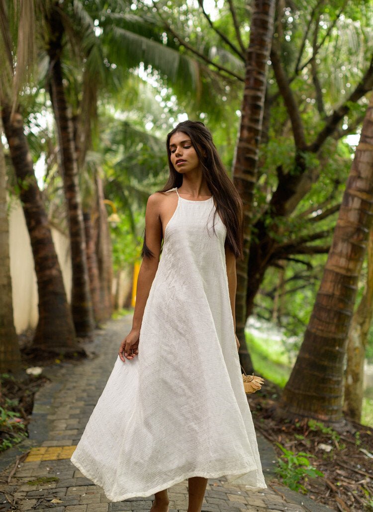 Nila Dress - White | Verified Sustainable by Brown Living™