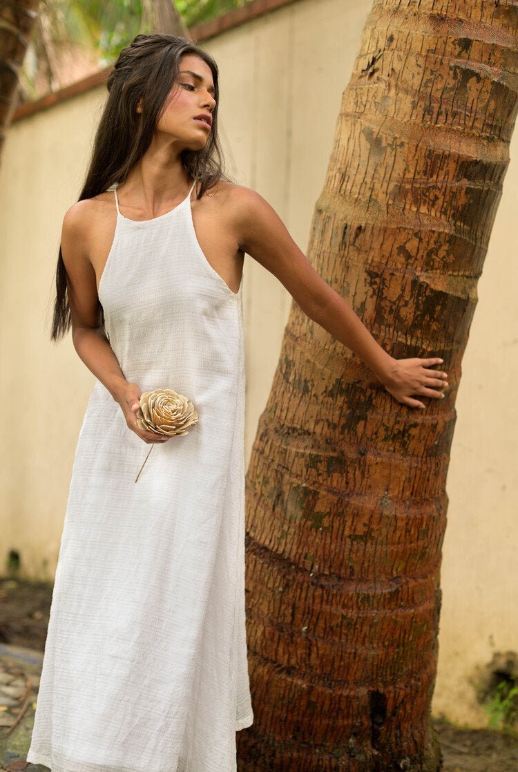 Nila Dress - White | Verified Sustainable by Brown Living™