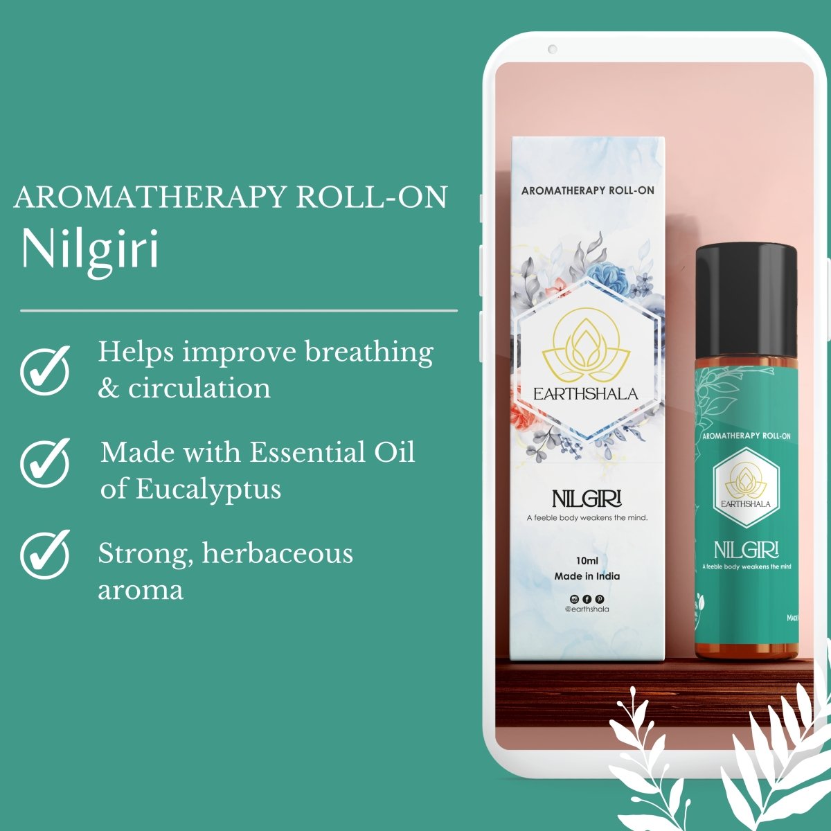 Nilgiri Aromatherapy Healing Oil: Boost Breath, Fast Cold Recovery | Verified Sustainable by Brown Living™