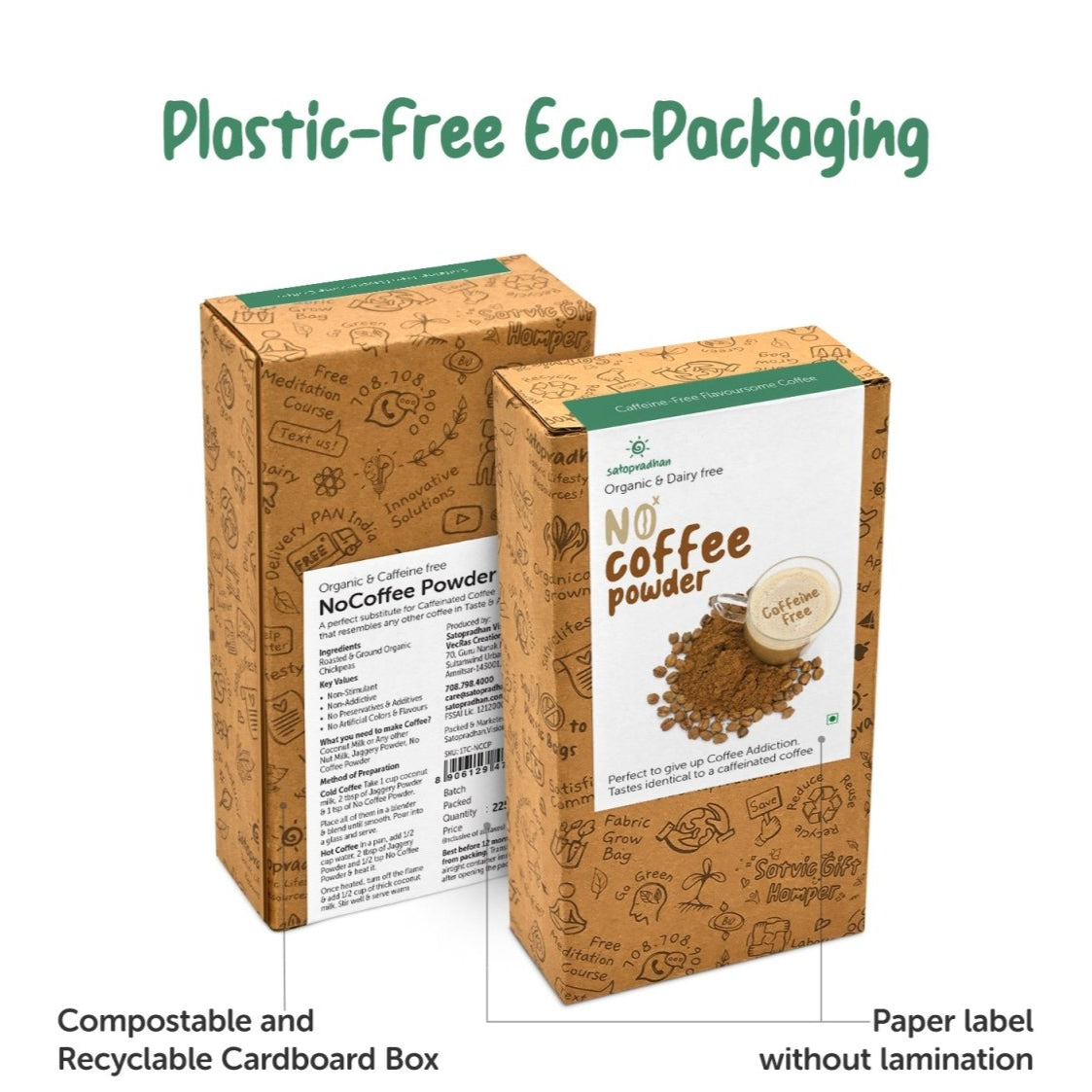 No Coffee Fine Powder 200g - Caffeine & dairy Free – Coffee by SATOPRADHAN available on Brown Living™. . SKU: 1TC_NCP - 2H. Img 5.
