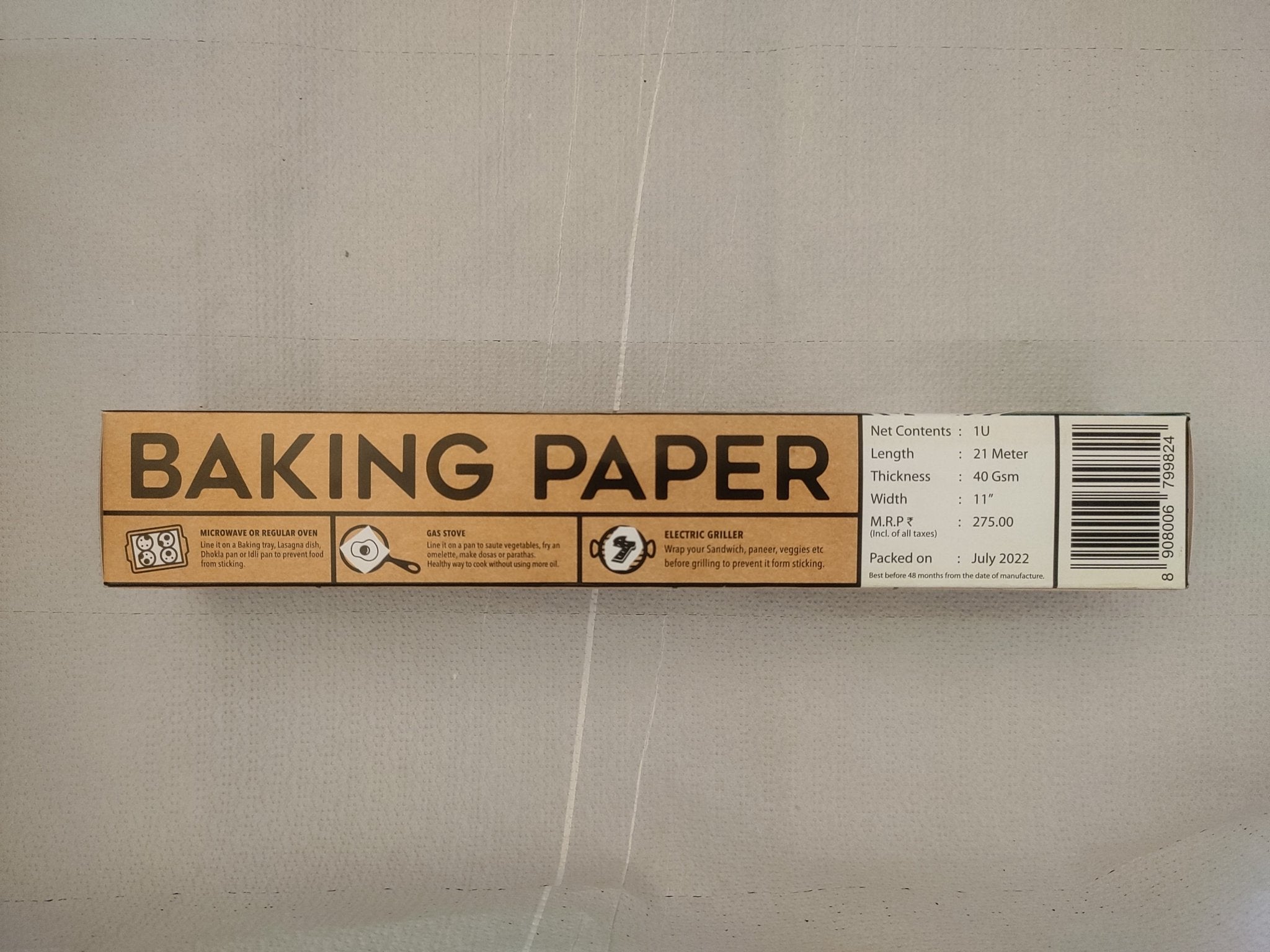 Non Sticky Baking Paper Roll - 21 Meters | Verified Sustainable by Brown Living™