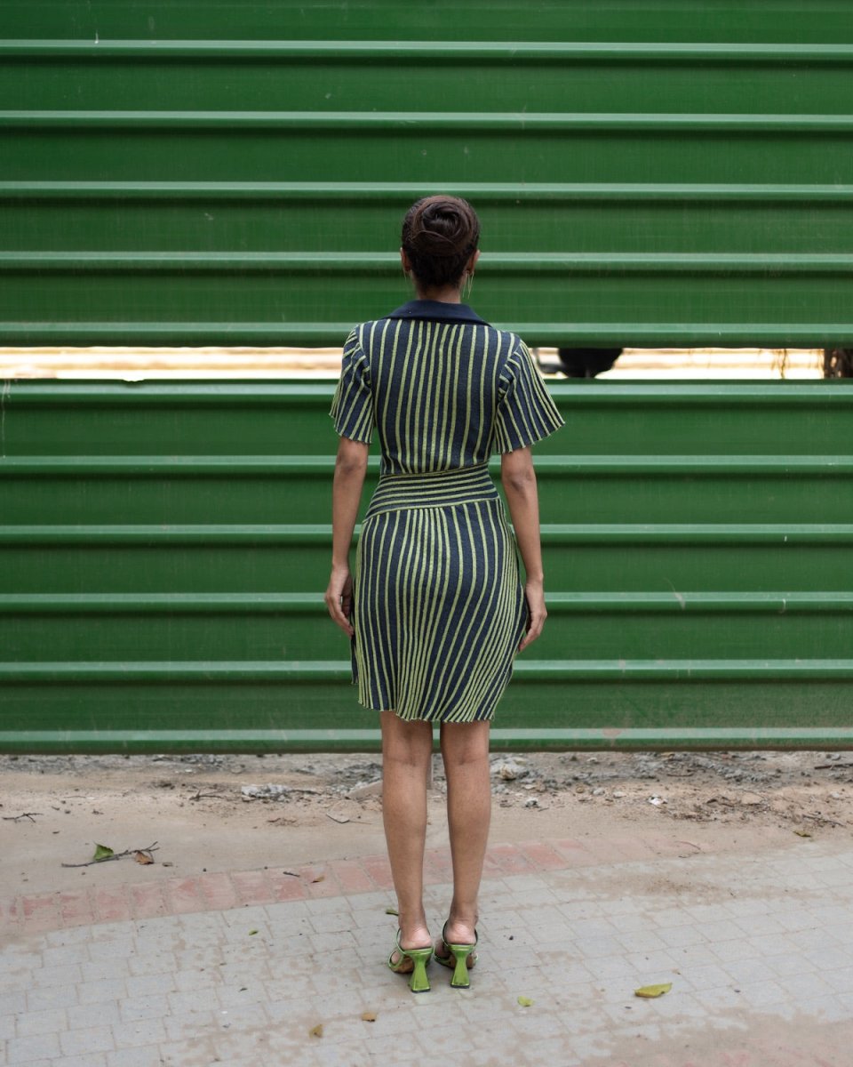 Nora Dress - Blue and Green | Verified Sustainable by Brown Living™