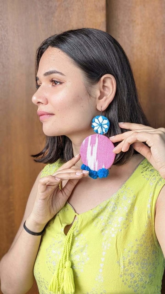 Buy Norah Textile Earrings | Shop Verified Sustainable Womens Earrings on Brown Living™