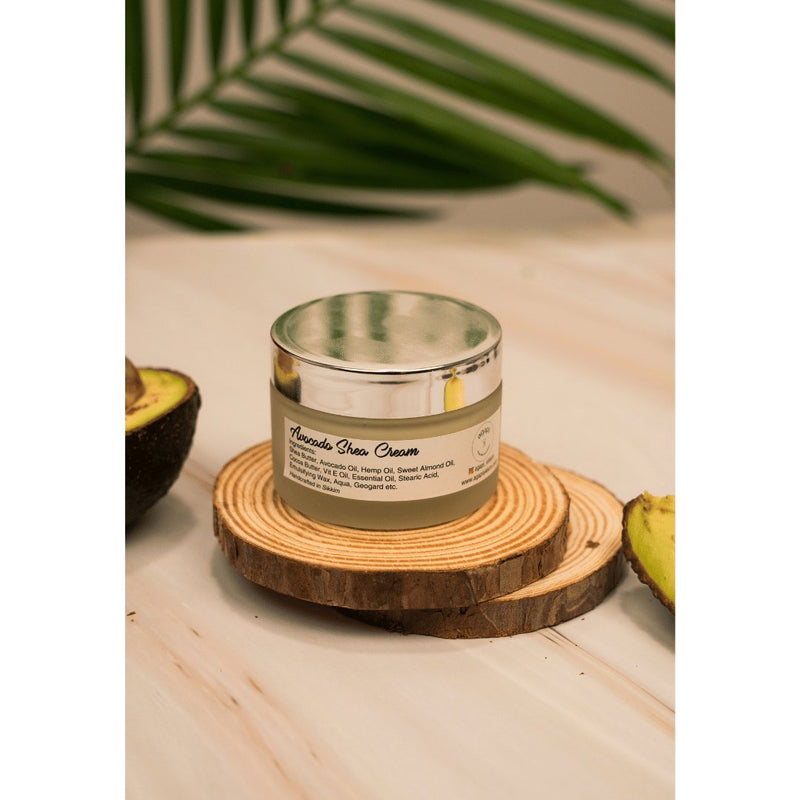 Buy Nourishing Avocado Shea Cream- 55 g | Shop Verified Sustainable Face Cream on Brown Living™