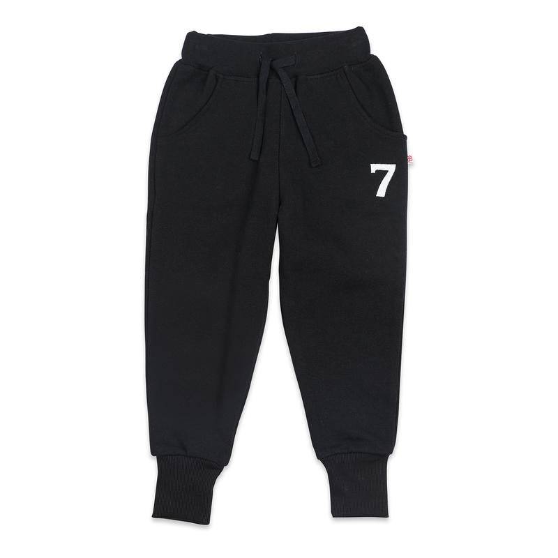Buy Number Seven Pull On Joggers | Shop Verified Sustainable Kids Pajamas on Brown Living™
