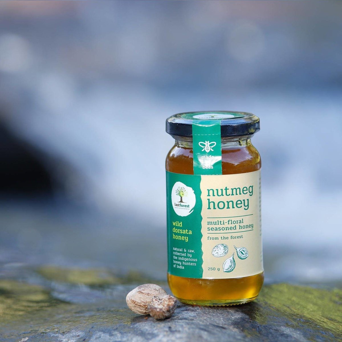 Nutmeg Spiced Wild Honey - 250gms | Verified Sustainable by Brown Living™