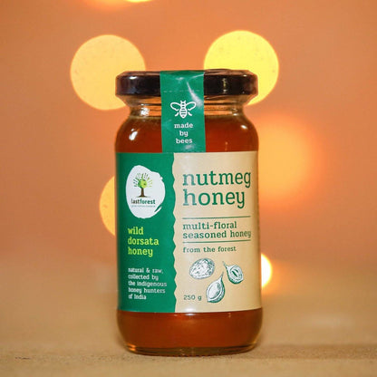 Nutmeg Spiced Wild Honey - 250gms | Verified Sustainable by Brown Living™