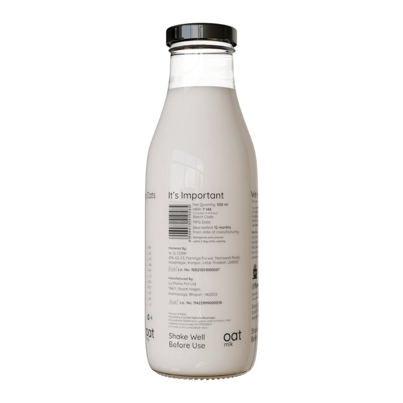 Buy Oat Milk | Plant-based milk | 4 packs | 500 ml each | Shop Verified Sustainable Products on Brown Living