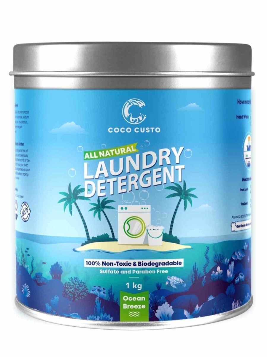 Ocean Breeze Natural Laundry Detergent - 1Kg | Verified Sustainable by Brown Living™