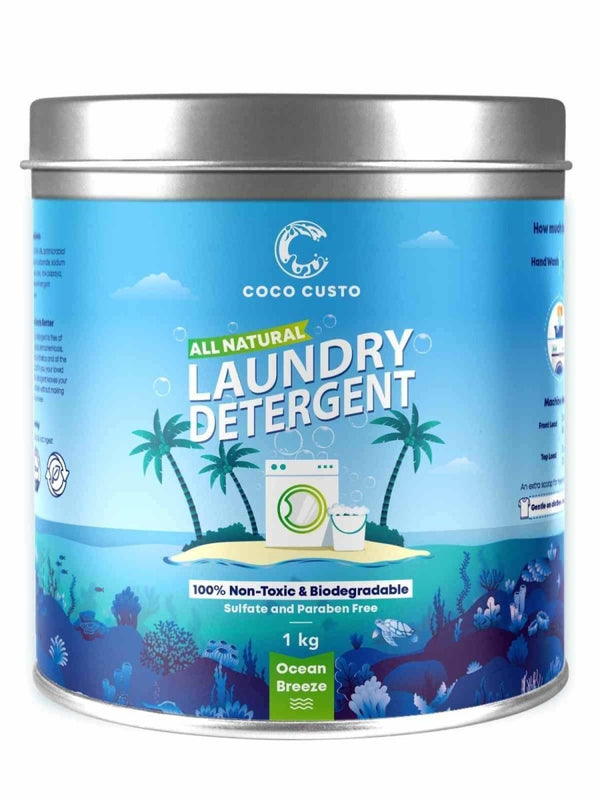 Buy Ocean Breeze Natural Laundry Detergent - 1Kg | Shop Verified Sustainable Cleaning Supplies on Brown Living™
