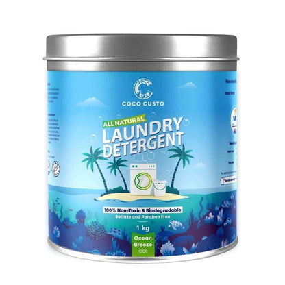 Ocean Breeze Natural Laundry Detergent with Refill - upto 3 Kg | Verified Sustainable by Brown Living™