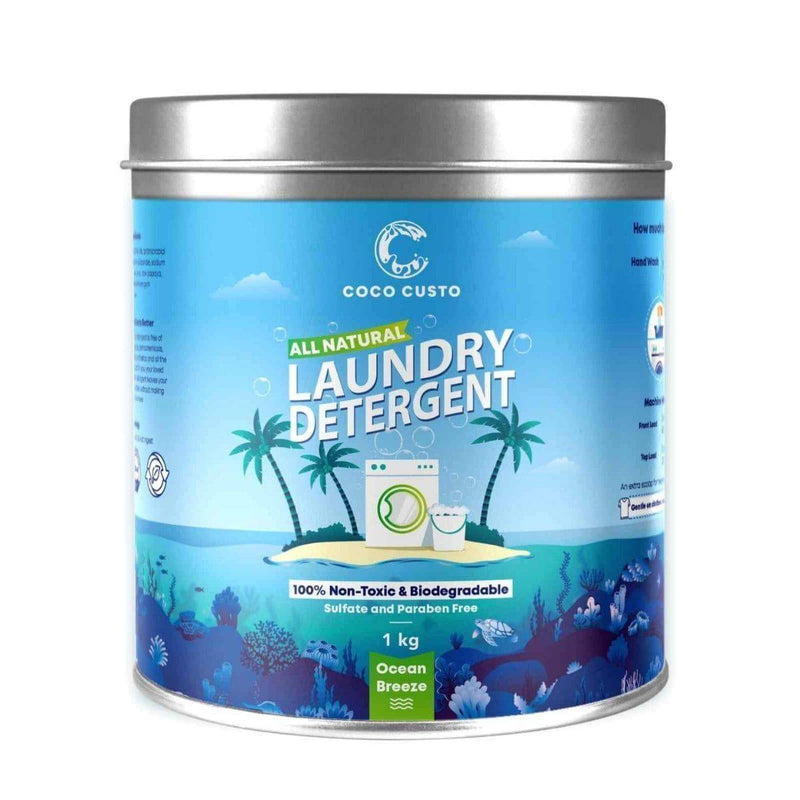 Buy Ocean Breeze Natural Laundry Detergent with Refill - upto 3 Kg | Shop Verified Sustainable Cleaning Supplies on Brown Living™