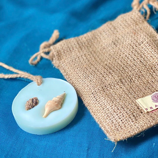 Handmade Ocean Mist Soy Wax Air Freshener with Real Sea Shells | Verified Sustainable by Brown Living™