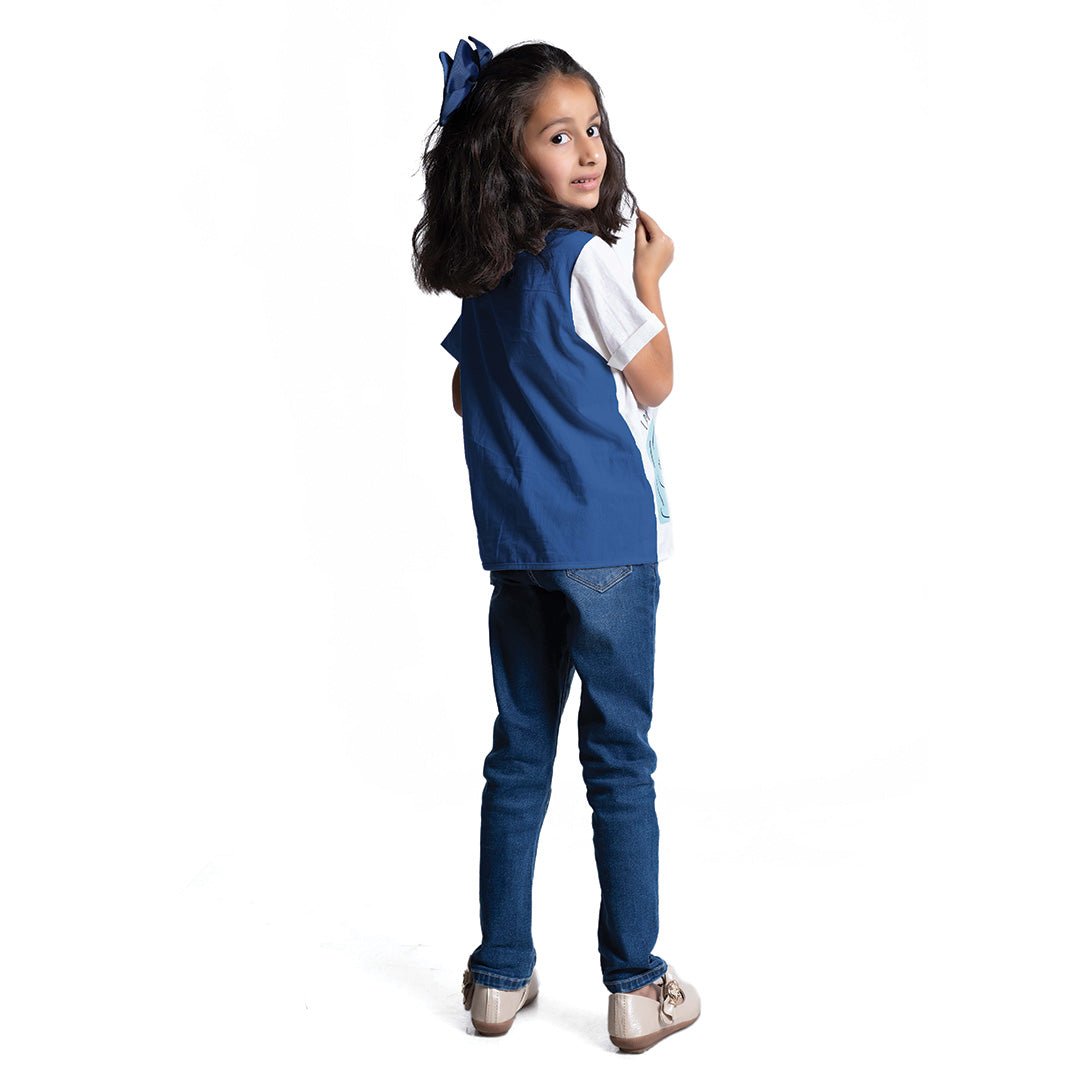 Ocean Unisex 3/4th Kurta | Verified Sustainable by Brown Living™