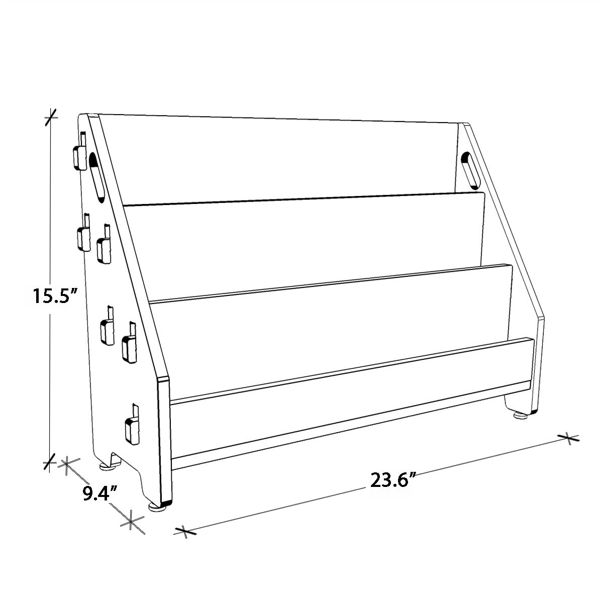 Ochre Olive Book Rack (M) | Verified Sustainable by Brown Living™