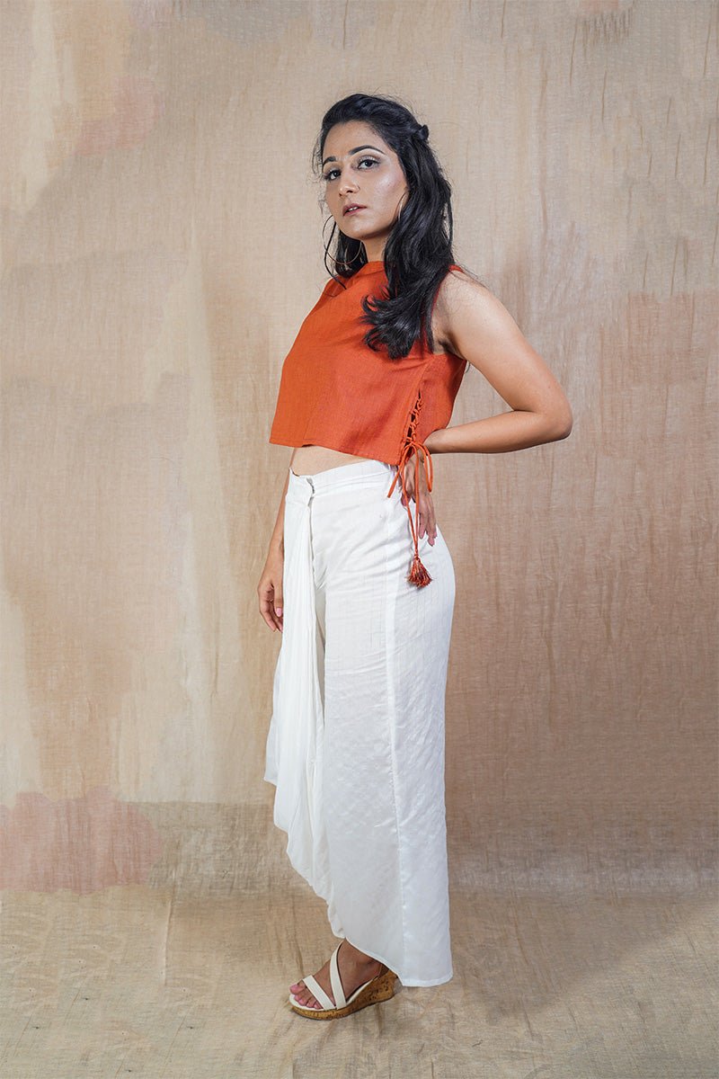 Buy Offcenter Dhoti | Shop Verified Sustainable Womens Pants on Brown Living™