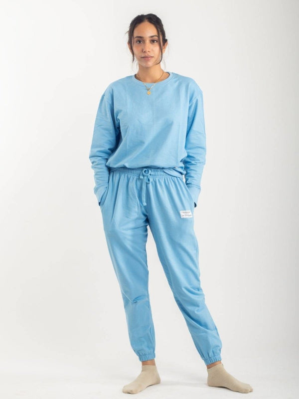Buy OG Cotton Sweatpants - Sky | Shop Verified Sustainable Womens Co-Ord Sets on Brown Living™