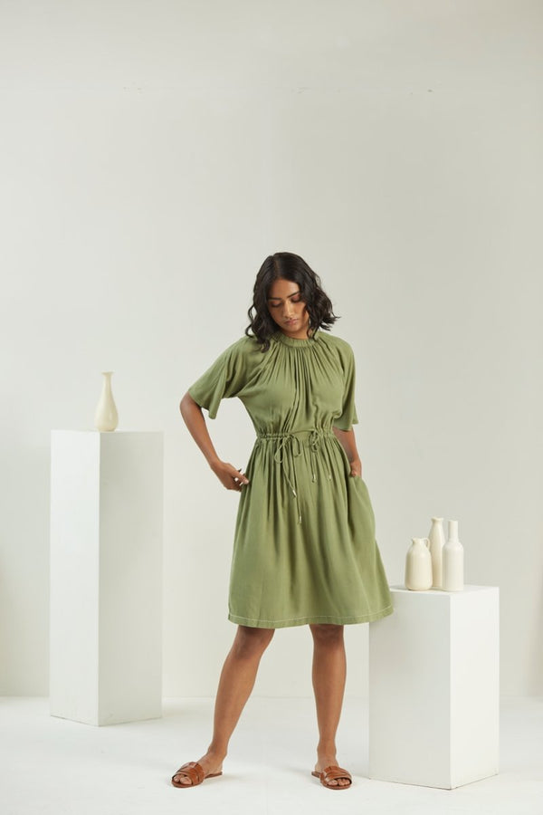 Buy Olive Green Dress | Womens Dress | Shop Verified Sustainable Womens Dress on Brown Living™