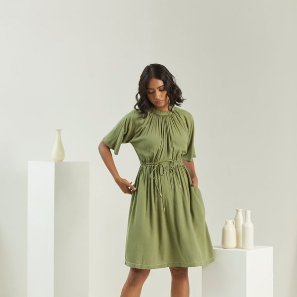 Olive Green Suit Set | Olive green suit, Casual dress outfits, Green dress  outfit