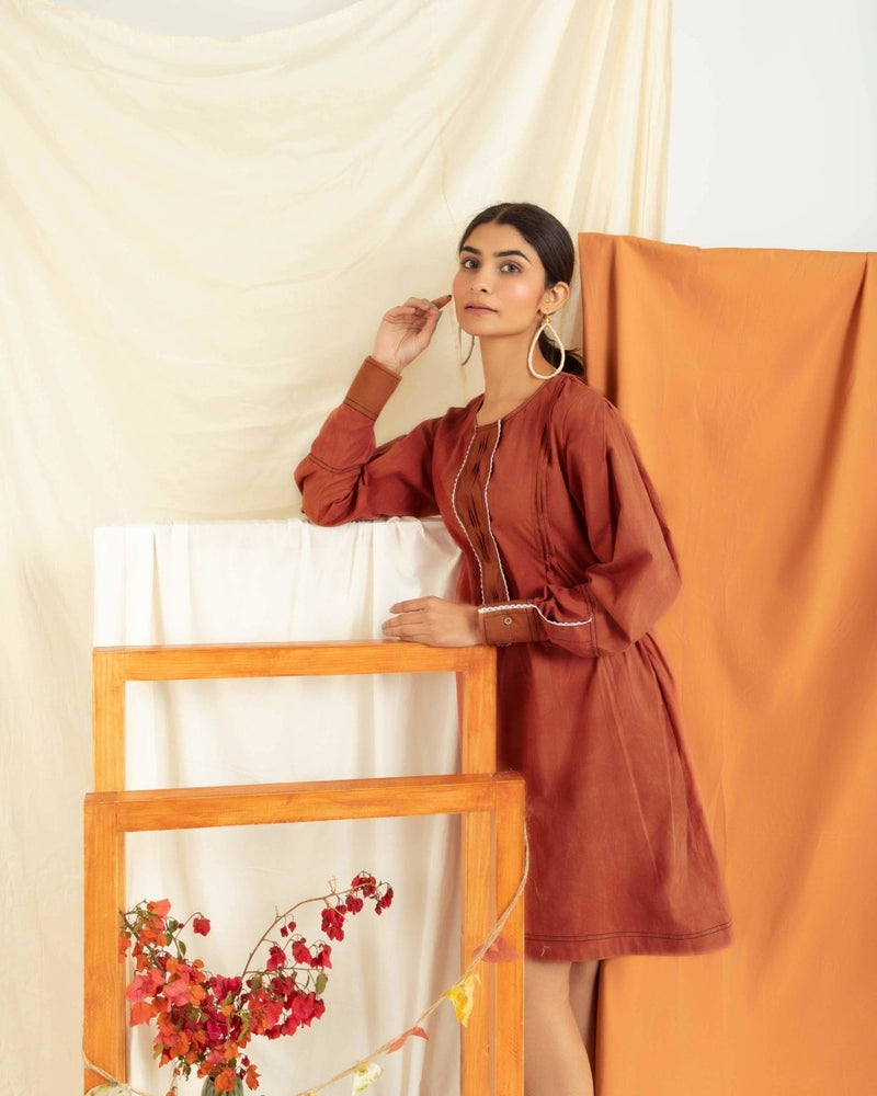 Buy Olivia Red Dress | Shop Verified Sustainable Products on Brown Living