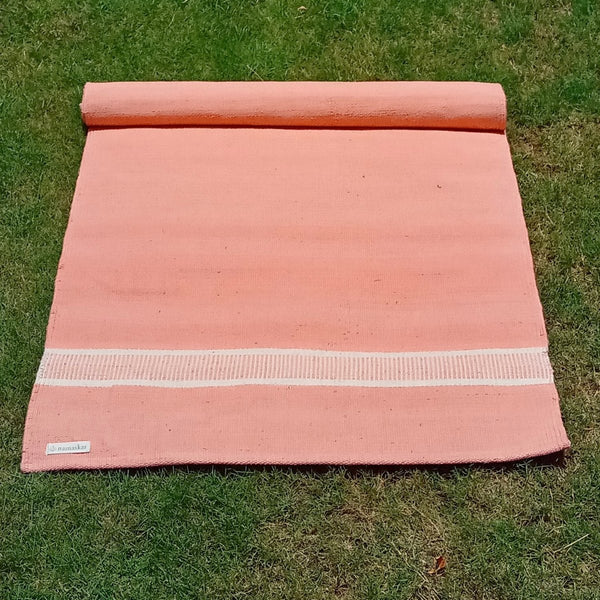 Buy Om | Herbal Cotton dyed Yoga Mat | Rug - Anatoo Orange | Shop Verified Sustainable Yoga Mat on Brown Living™