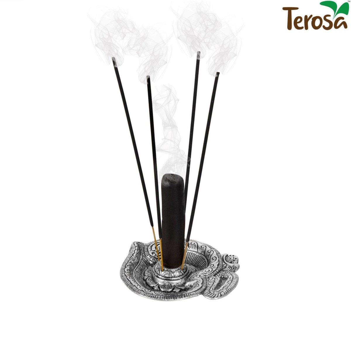 OM Incense Stand Cum Dhoop Burner Gold - Agarbatti Stand | Verified Sustainable by Brown Living™