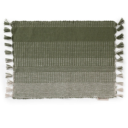 Ombre Cotton Placemat (Olive) | Verified Sustainable by Brown Living™