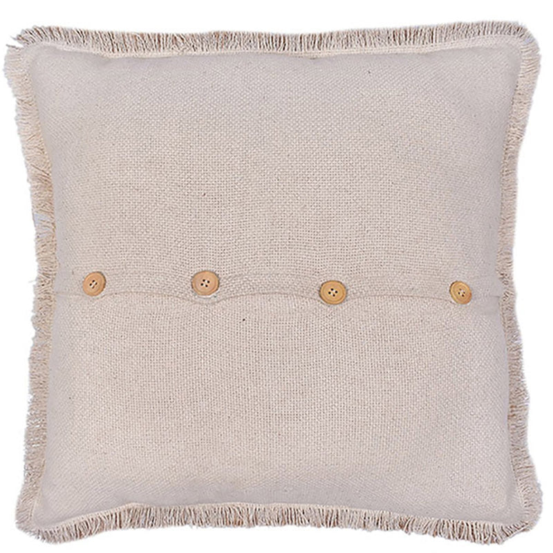 Buy Ombre Fringy Dusky Vanilla Cushion | Shop Verified Sustainable Products on Brown Living