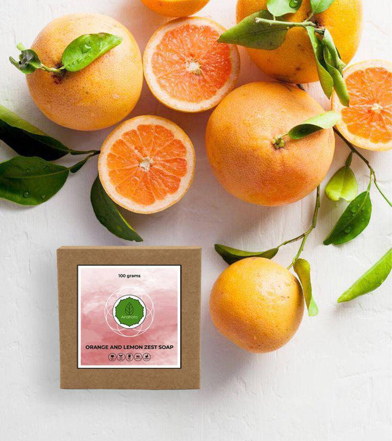 Buy Orange and Lemon Zest Soap -100gm | Shop Verified Sustainable Body Soap on Brown Living™