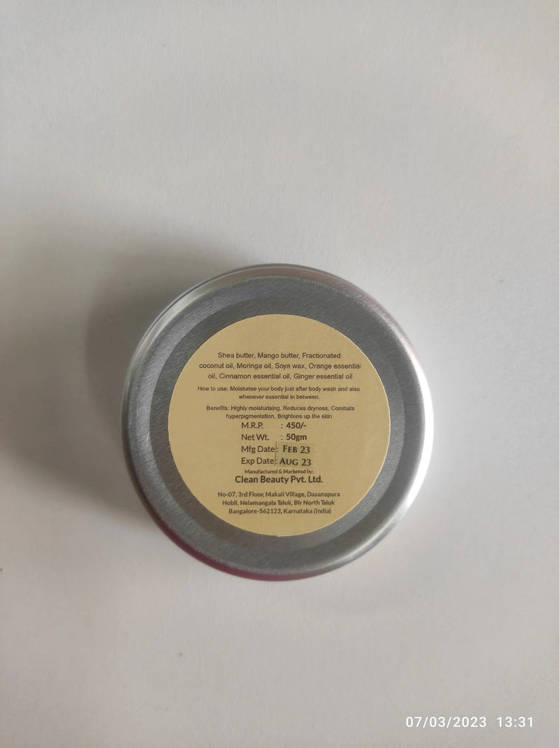 Orange Cinnamon Ginger Body Butter Natural Body Butter | Verified Sustainable Body Butter on Brown Living™
