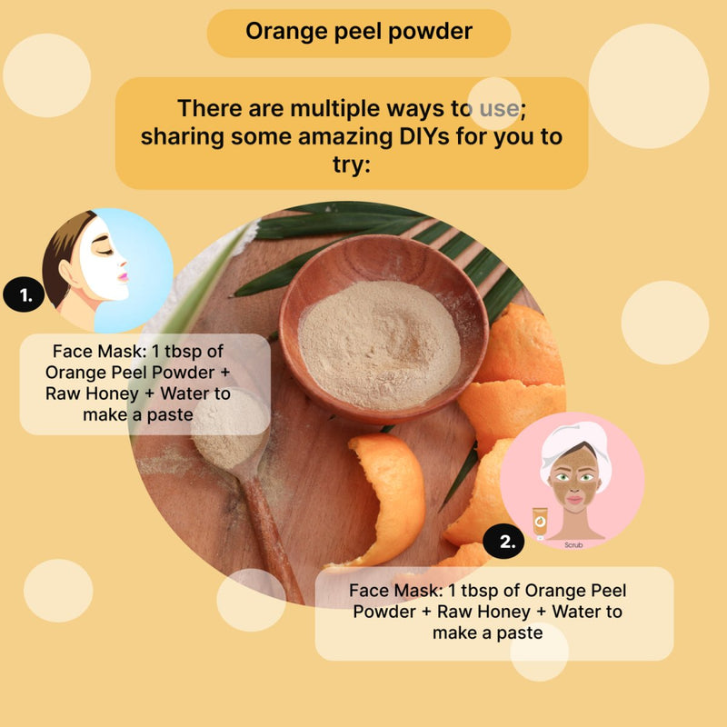 Buy Orange Peel Powder - 100g| Face Pack for Glowing Skin | Shop Verified Sustainable Products on Brown Living