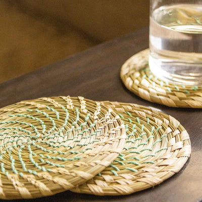 Orbit Coasters - Set of 4 – Table Decor on Brown Living™. SKU: TC0201. Img 4.