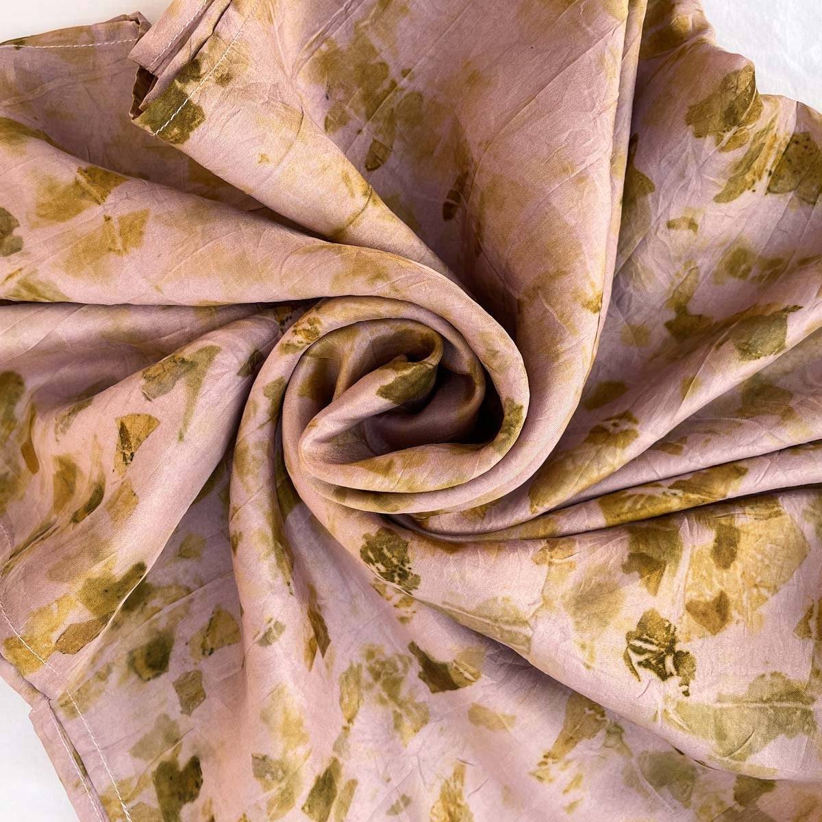 Orchid Bloom Silk Square Scarf | Verified Sustainable by Brown Living™