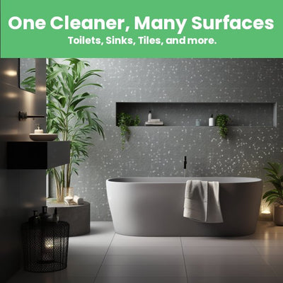 Organic Bathroom Tile & Toilet Cleaner | No Fumes | Concentrate – Cleaning Products on Brown Living™. SKU: odebo - 6. Img 3.