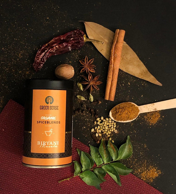 Buy Organic Biryani Masala - Organic Spice Blend - 80g | Shop Verified Sustainable Seasonings & Spices on Brown Living™