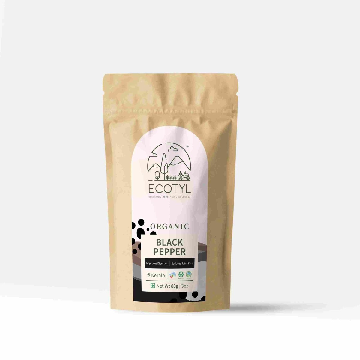 Organic Black Pepper - 80 g | Verified Sustainable by Brown Living™