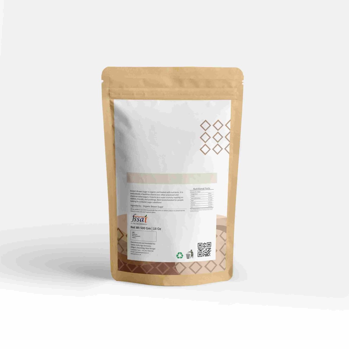 Organic Brown Sugar - Set of 2 (500 g Each) | Verified Sustainable by Brown Living™