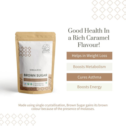 Organic Brown Sugar - Set of 2 (500 g Each) | Verified Sustainable by Brown Living™