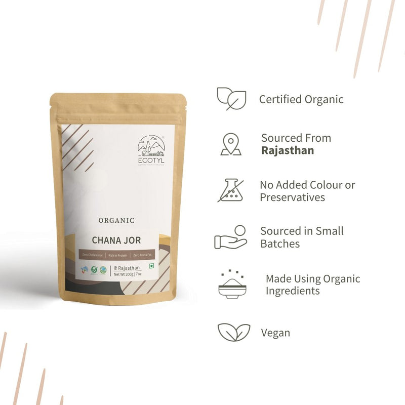 Buy Organic Chana Jor - Set of 2 - 200 g | Shop Verified Sustainable Healthy Snacks on Brown Living™