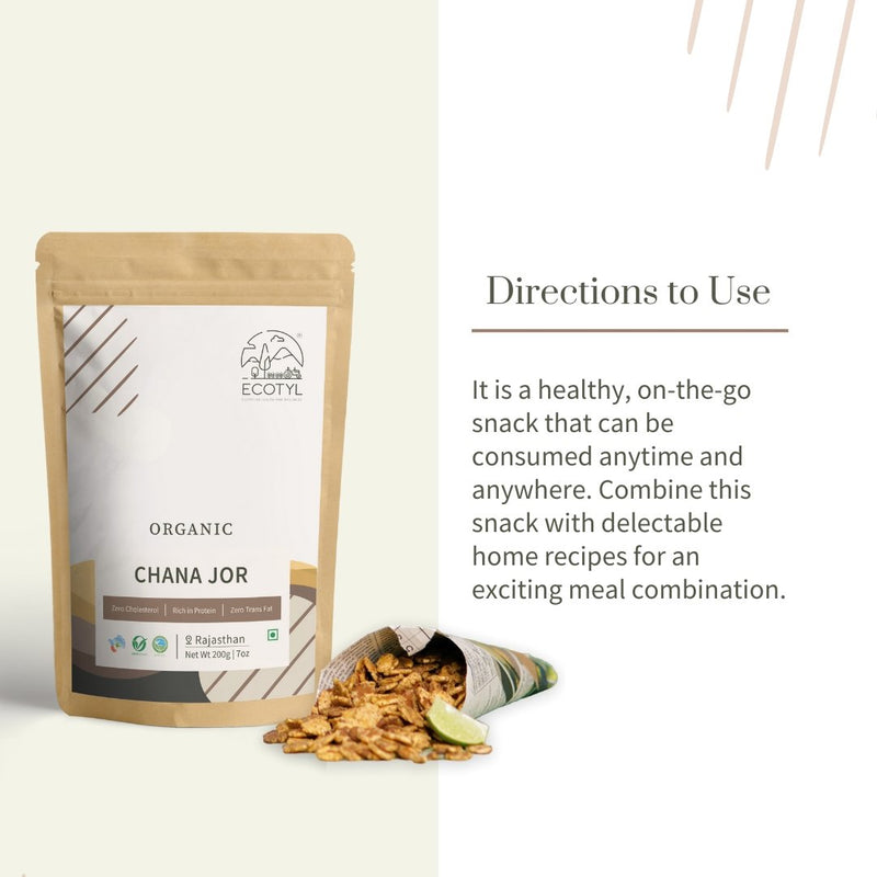 Buy Organic Chana Jor - Set of 2 - 200 g | Shop Verified Sustainable Healthy Snacks on Brown Living™